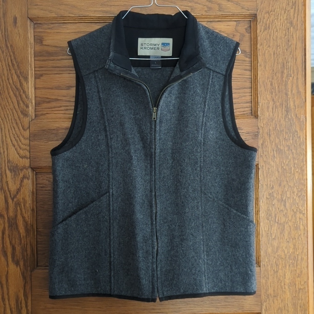 Stormy Kromer 80/20 Wool/Nylon Vest Black and Gray Size Women's L
